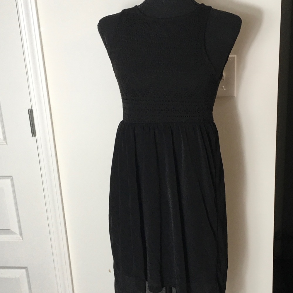 H&M lace top high low dress  4